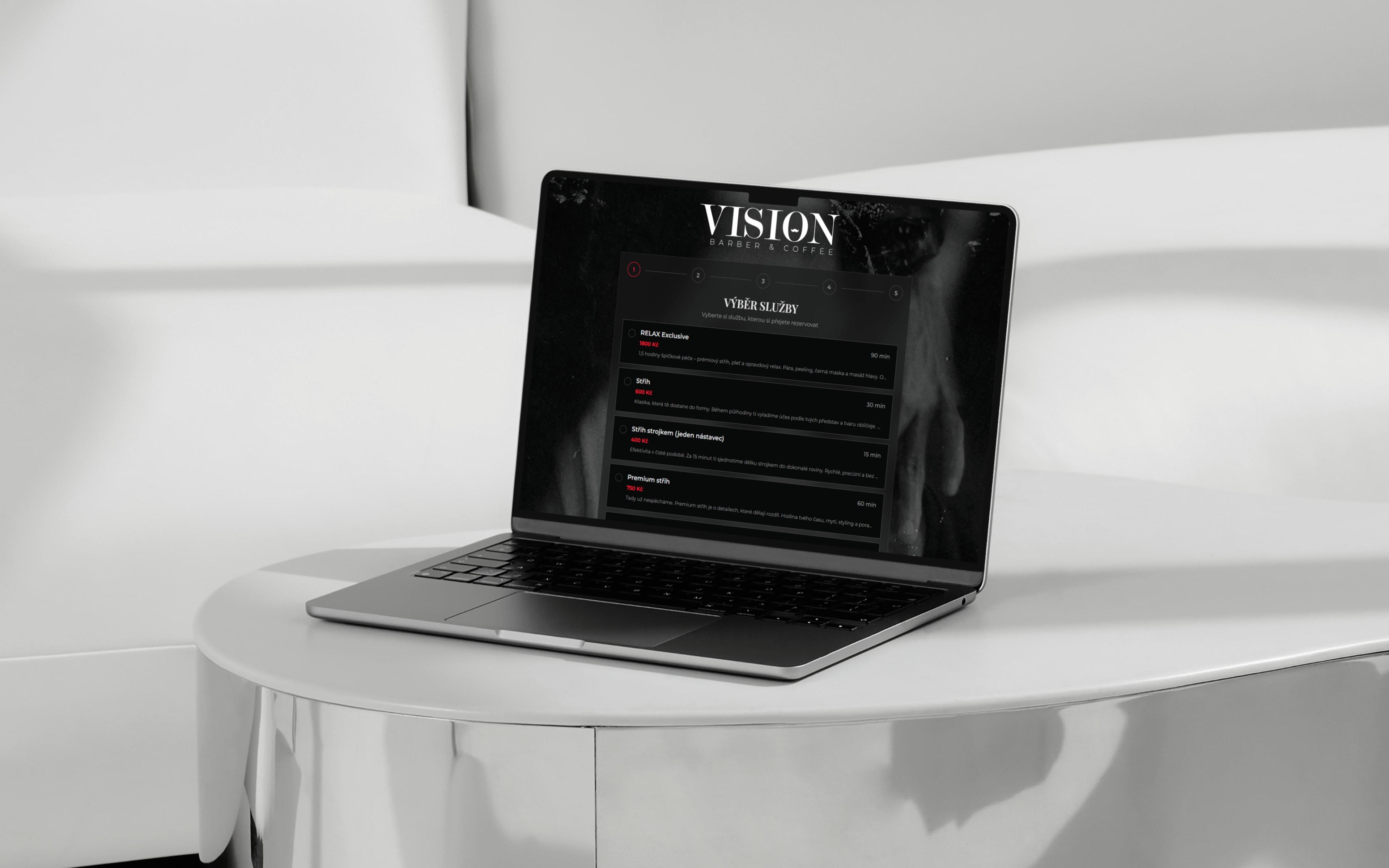 Náhled rezervačního systému Vision Barber